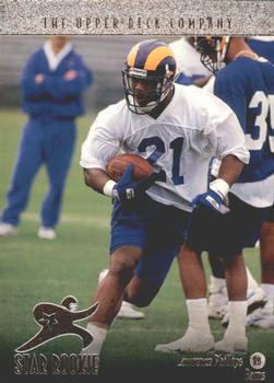 Lawrence Phillips St. Louis Rams 1996 Upper Deck NFL Rookie Card - Star Rookie #6